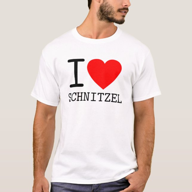 I love Schnitzel Austria Wiener Dialekt T-Shirt (Front)