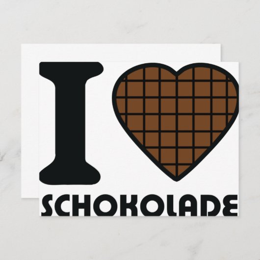 I love Schokolade icon (Front/Back)