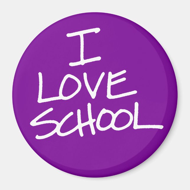 I Love School Magnet (Front)