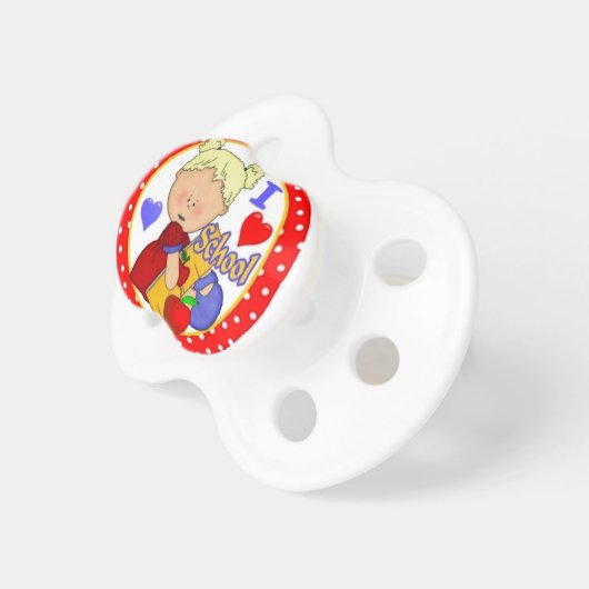 i love school pacifier (Front Right)