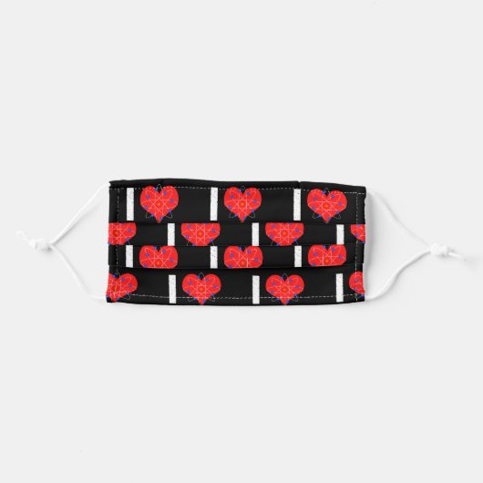 I Love Science Adult Cloth Face Mask (Front, Folded)