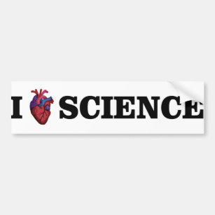 I Love Science bumper sticker