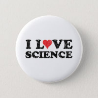 I Love Science Button