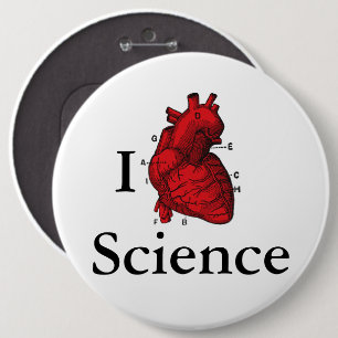 I Love Science Button