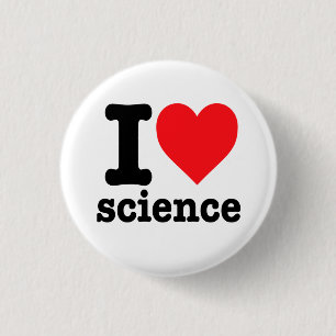 "I love science" Button