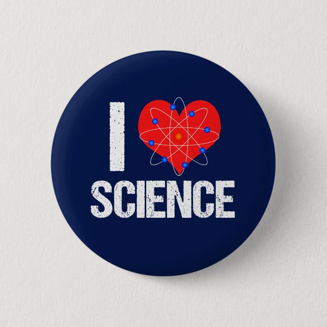 I Love Science Button (Front)