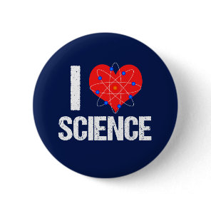 I Love Science Button