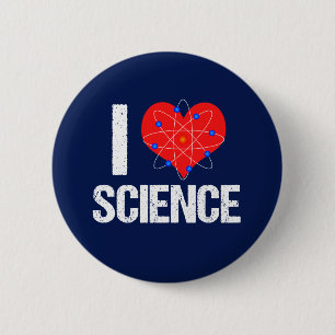 I Love Science Button