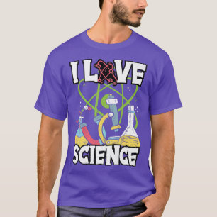I Love Science Chemistry Physics Teacher Premium  T-Shirt