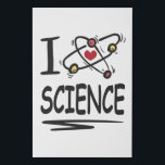I love Science Faux Canvas Print<br><div class="desc">Awesome Science Design featuring an atom symbol and the quote "I love science". A perfect match for every scientist,  science student,  science teacher and science lover. Great Gift idea.</div>