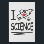 I love Science Faux Canvas Print<br><div class="desc">Awesome Science Design featuring an atom symbol and the quote "I love science". A perfect match for every scientist,  science student,  science teacher and science lover. Great Gift idea.</div>