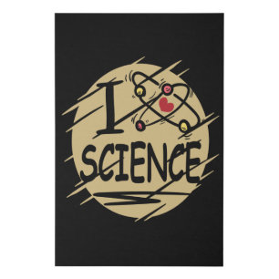 I love Science Faux Canvas Print