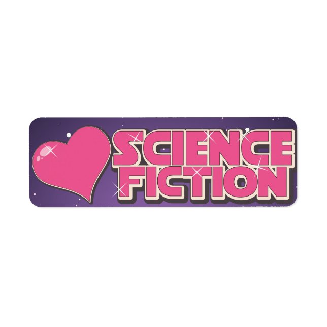 I Love Science fiction Label (Front)