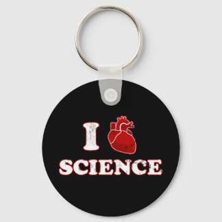 i love science / i heart science / anatomy keychain