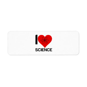I LOVE SCIENCE LABEL