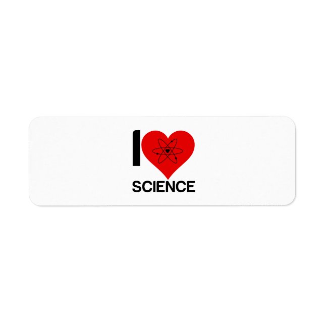 I LOVE SCIENCE LABEL (Front)