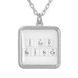 I Love Science Necklace at Zazzle