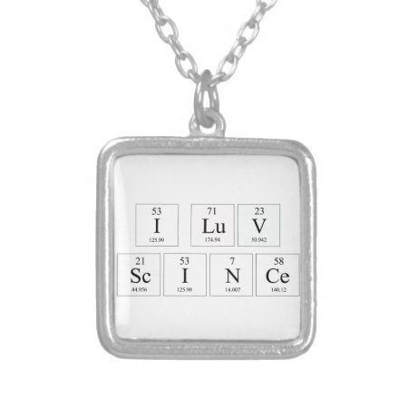I Love Science Necklace