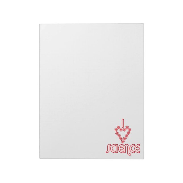 I Love Science Notepad (Rotated)