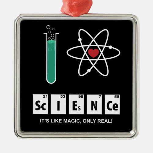 I Love Science _ Ornament
