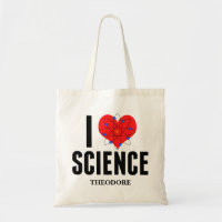 I Love Science Personalized Scientist Atom Model