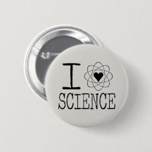 I Love Science Pinback Button