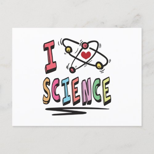 I love Science Postcard