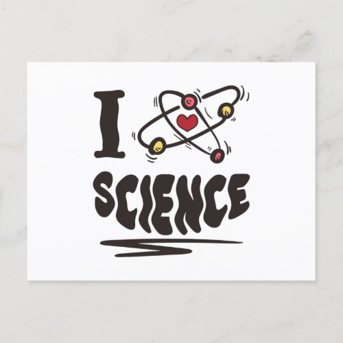 I love Science Postcard