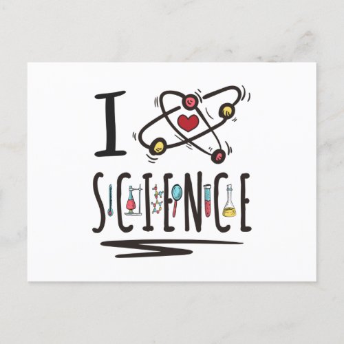 I love Science Postcard