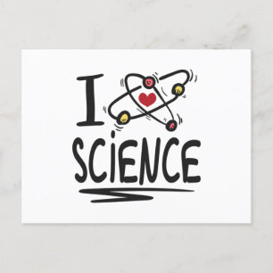 I love Science Postcard