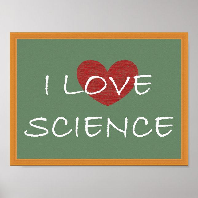 I Love Science Poster (Front)