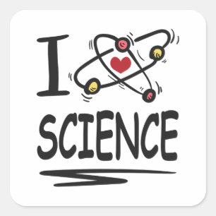 I love Science Square Sticker