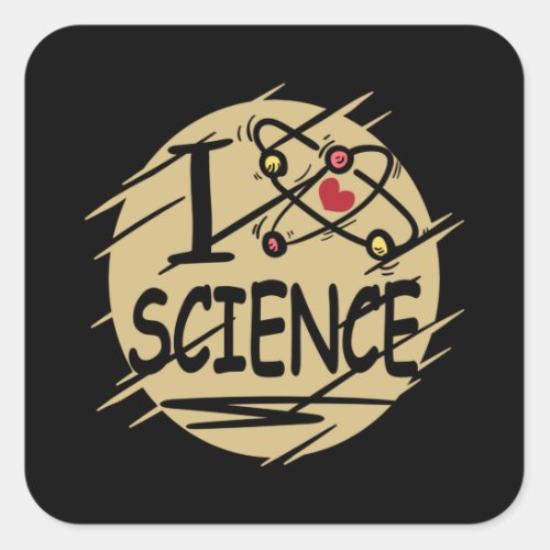 I love Science Square Sticker