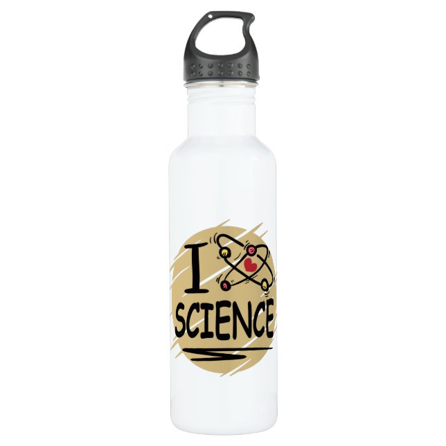 I love Science Stainless Steel Water Bottle (Front)