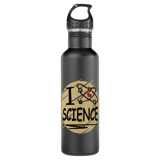 I love Science Stainless Steel Water Bottle (Front)
