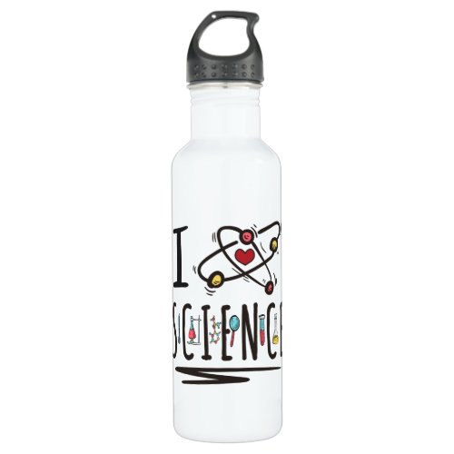 I love Science Stainless Steel Water Bottle