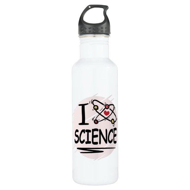 I love Science Stainless Steel Water Bottle (Front)