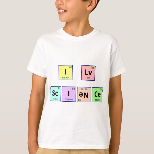 I Love Science T-Shirt (Front)