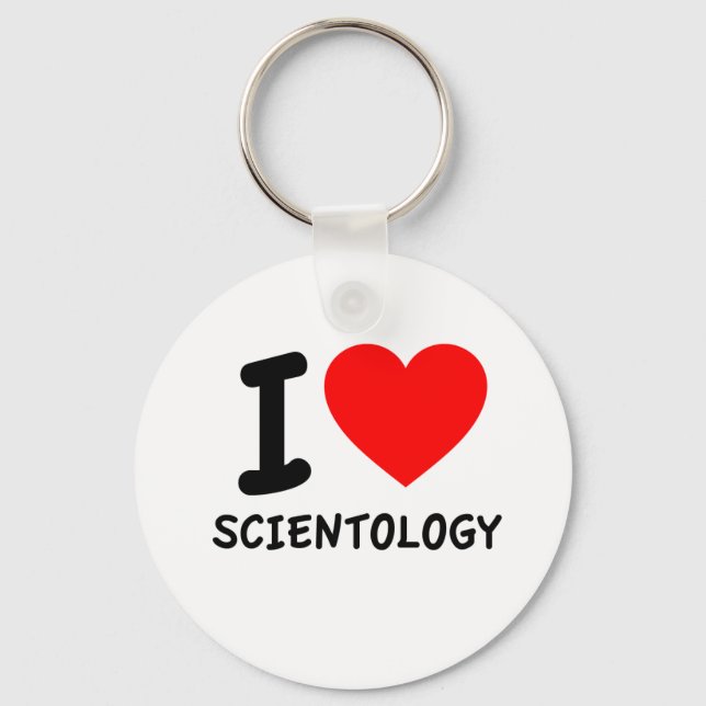 I Love Scientology Keychain (Front)