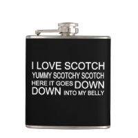 I Love Scotch Father's Day Flask