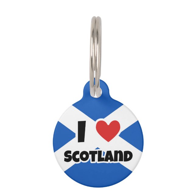 I love Scotland Pet ID Tag (Front)