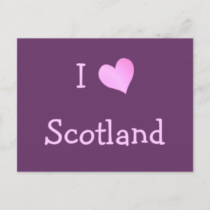 I Love Scotland Postcard