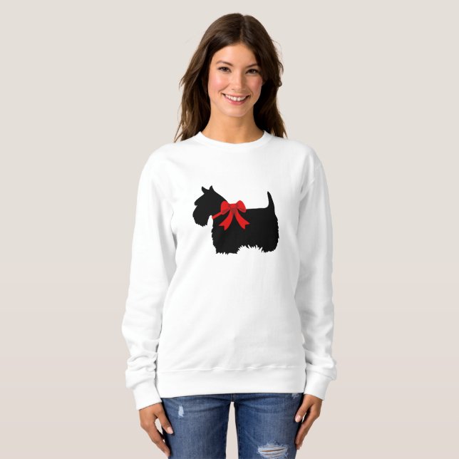 I Love Scottish Terriers, Big red heart of love Sweatshirt (Front Full)