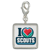 I love Scouts - Girl Scouting Necklace Charm
