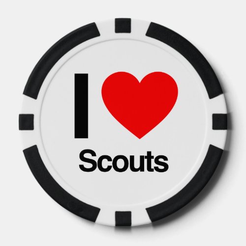 i love scouts poker chips