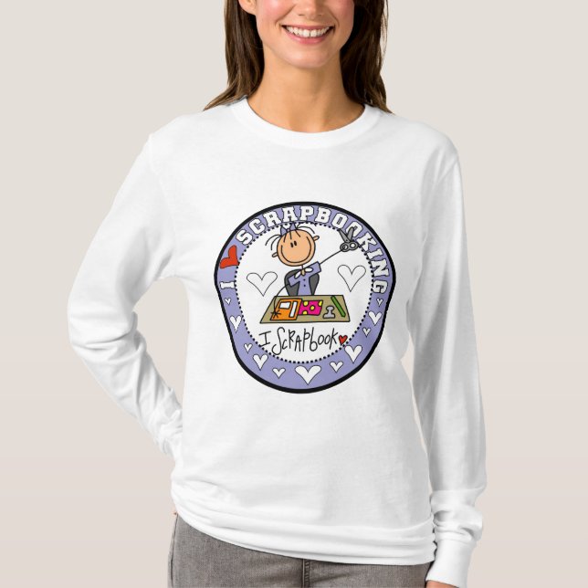 I Love Scrapbooking Tshirts and Gifts (Front)