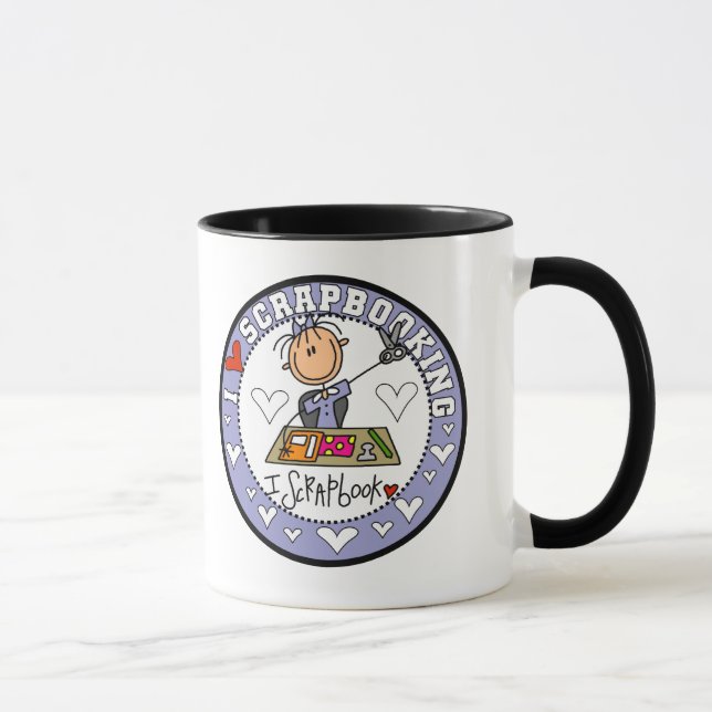 I Love Scrapbooking Tshirts and Gifts Mug (Right)