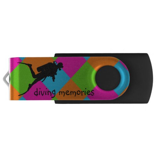 I love scuba diving USB flashdrive USB Flash Drive