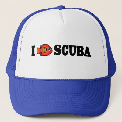 I Love Scuba Trucker Hat