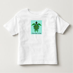 I love Sea TURTLES - Animal lover - Wildlife Toddler T-shirt